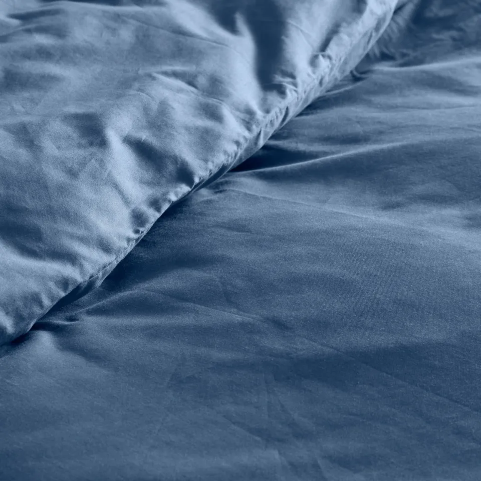 NOUS Living basis dekbedovertrek 2-persoons - blauw (200x220 cm), foto 6