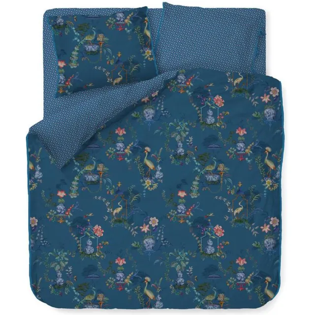 Pip Studio dekbedovertrek Chinese Porcelain blue - 2-persoons (200x200/220 cm incl. 2 slopen) Blauw