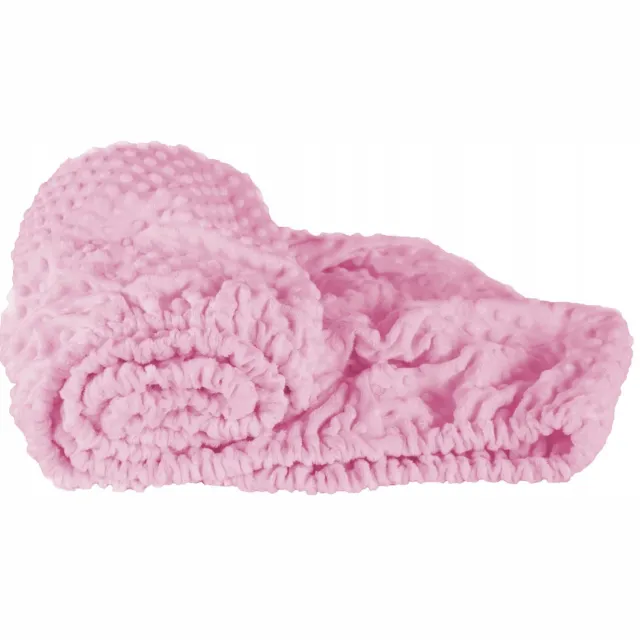 Małe Duże Merkloos Minky Hoeslaken met Elastiek voor Kinderbed 60x120cm - Zacht & Duurzaam Roze