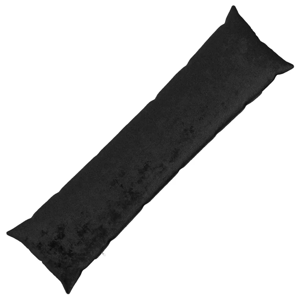 vidaXL Kussensloop HEERLEN Zwart 40 x 145 cm Flanel