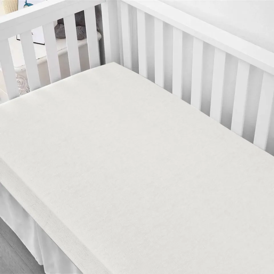 NOUS Kids katoenen baby hoeslaken ledikant 120 x 60 cm - ecru, foto 2