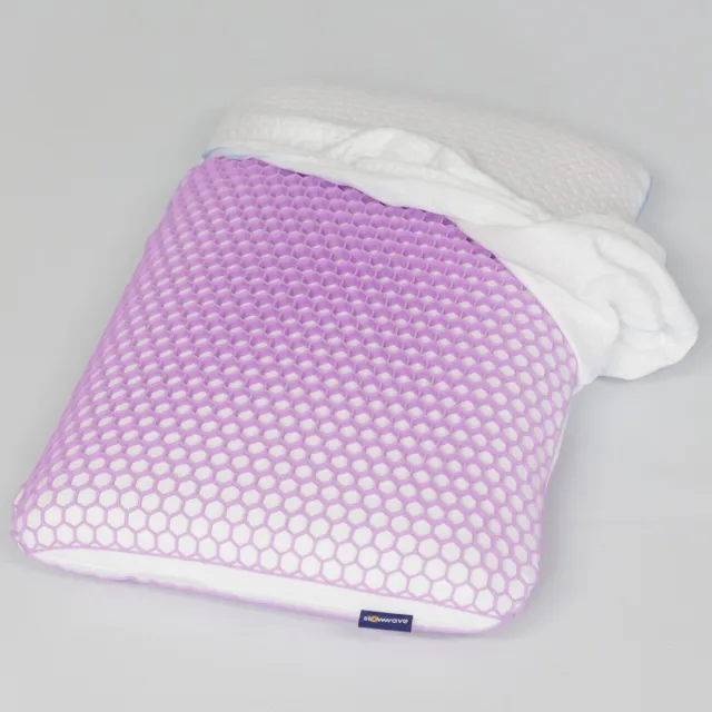 Slowwave Honeycomb TPE Pillow - Kern van 'slow rebound' memory foam voor goede ondersteuning - buitenlaag van 3D TPE voor fijne slaaptemperatuur - Inclusief TENCEL™ kussensloop Wit