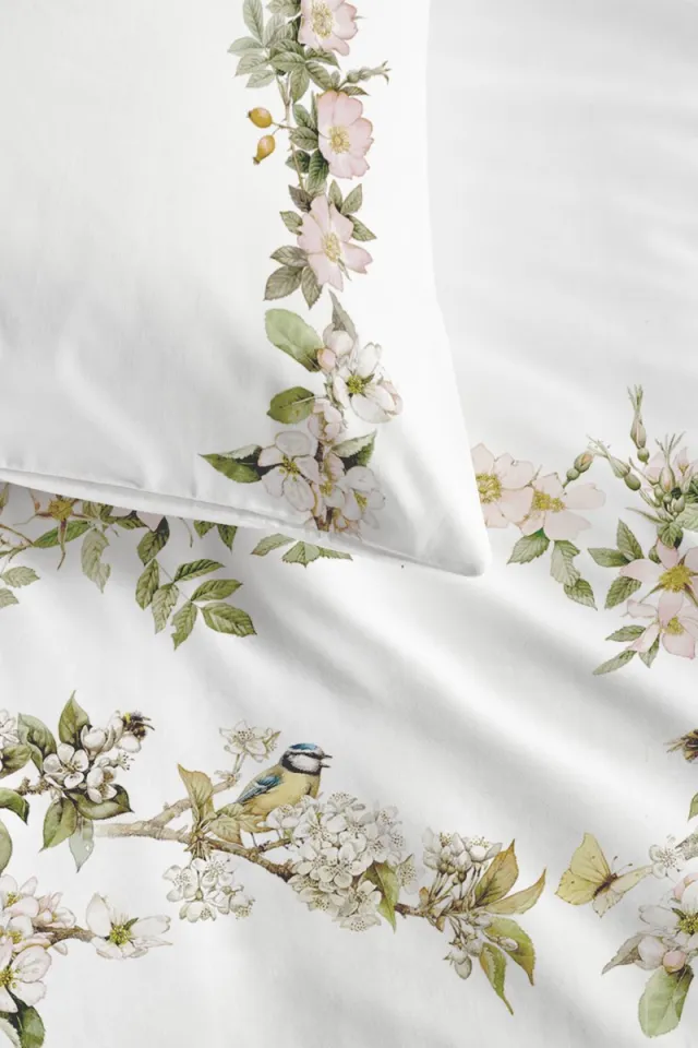 Marjolein Bastin In Bloom dekbedovertrek - Lits-Jumeaux XL - 260 x 200/220 cm - Perzik