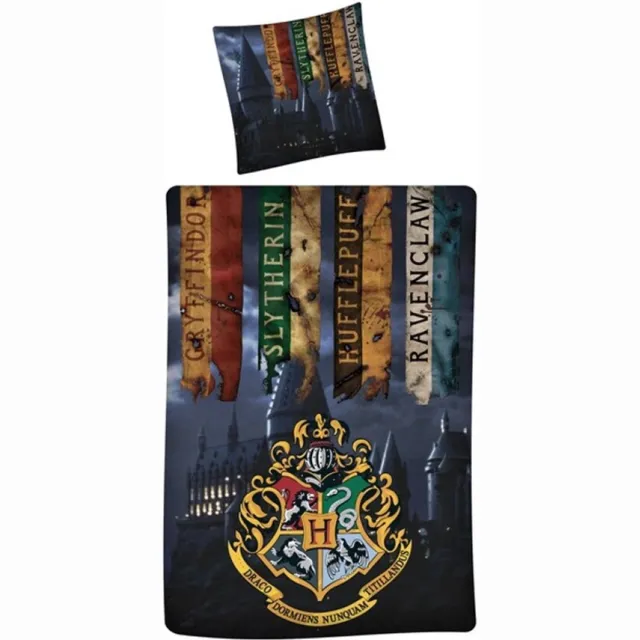 Harry Potter Dekbedovertrek Junior - 140 x 200 cm Multicolor