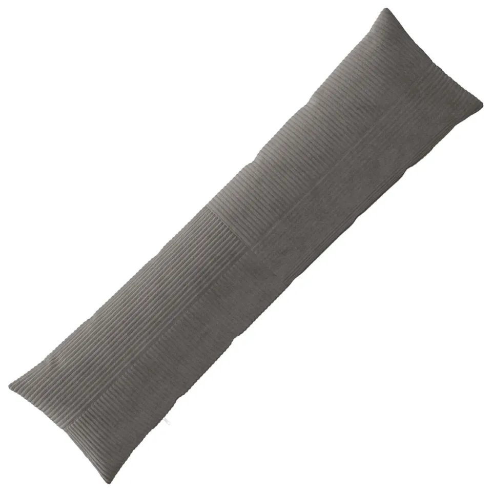 vidaXL Kussensloop ALMELO Donkergrijs 40 x 145 cm corduroy, foto 3