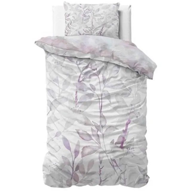 Dreamhouse Dekbedovertrek Maily Paars Eenpersoons - 140x200/220 cm - 100% Zacht Katoen