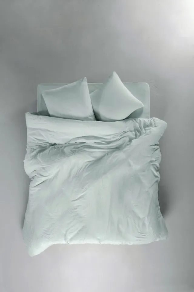 Casilin Strijkvrij Dekbedovertrek Tencel Satijn - 240x220 - Inclusief 2 Bijhorende Kussenslopen - 2 Persoons - 100% TENCEL™ Lyocel - Water Green Lichtgroen