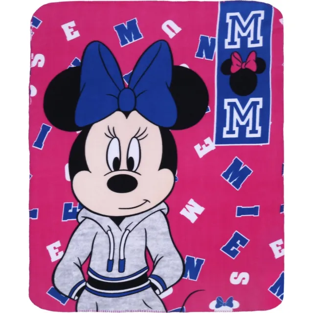 Disney Minnie Mouse fleece deken - 120x140 cm roze