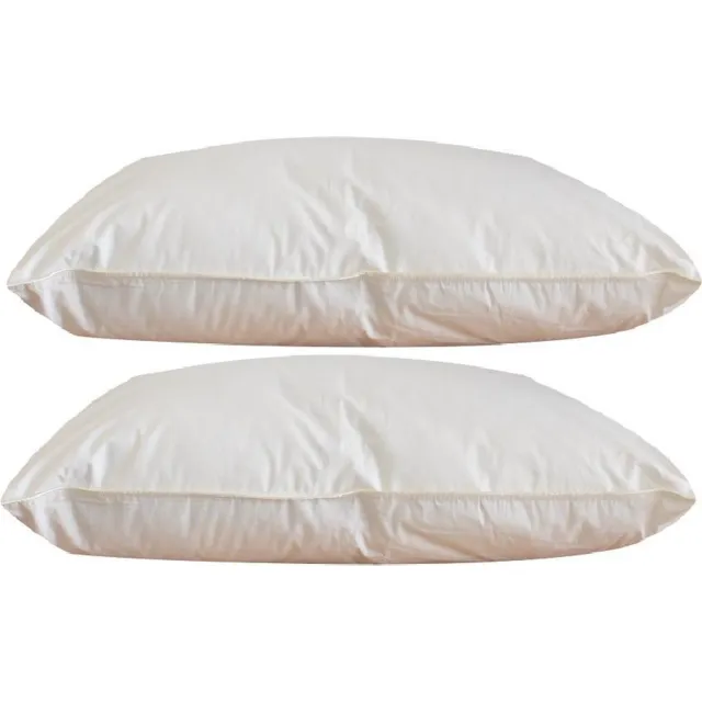 Princess Line Kapok Hoofdkussen 100% Natuurlijk Materiaal -60x70 cm-Set van 2stuks Creme