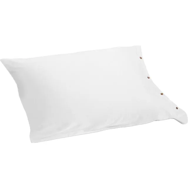 Yumeko kussensloop jersey wit 60x70 - Bio, eco & fairtrade - 1 stuk Pure White