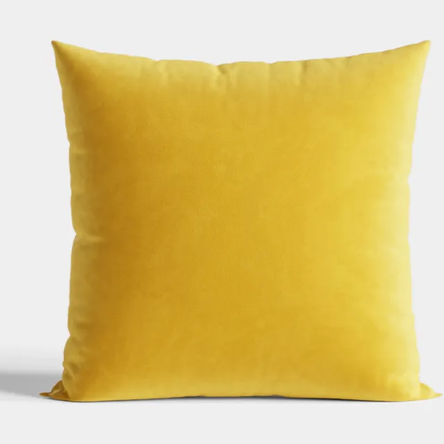 Markizeta VELVI Serie - Gele Kussenhoes - 40x40cm - Aksamit Zacht - Hoge Kwaliteit Geel