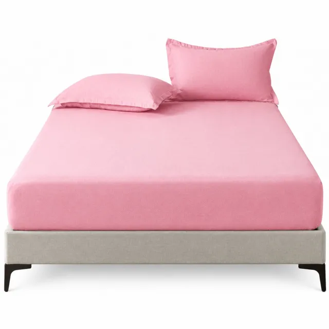 SWGOTA Lichtroze hoeslaken - Effen polyester voor het opmaken van je bed
