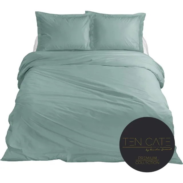 Ten Cate Premium Dekbedovertrek - Dekbedovertrek 200 x 200 tweepersoons - Dekbedovertrekken - Dekbedovertrek 200x220 - Satijn - Mineral Mint