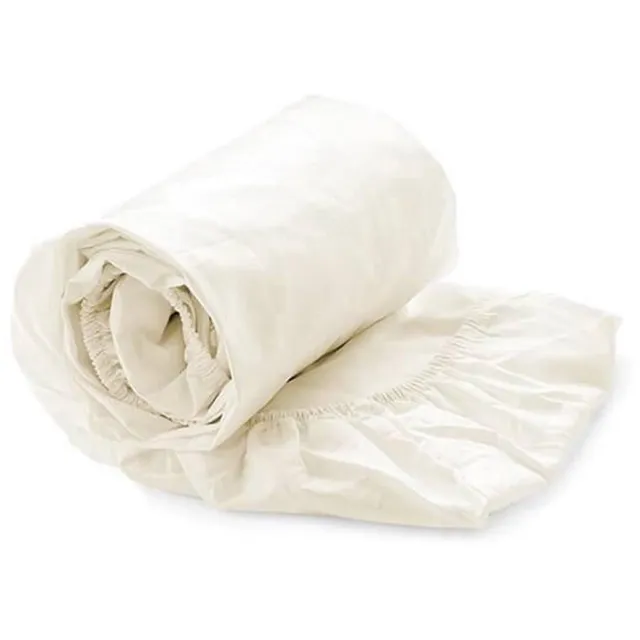 MatrasDirect Hoeslaken Percal Katoen - Ecru - 90x200 - 100% Katoen - Oeko-Tex gecertificeerd