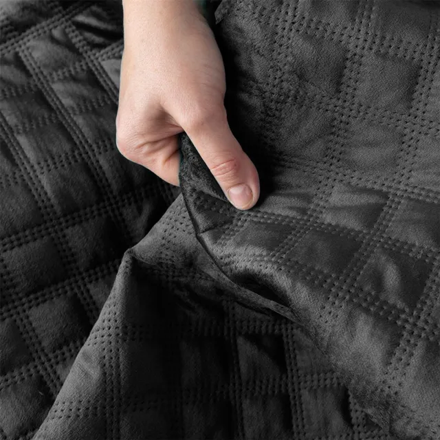 Markizeta Decoratieve Plaid 170x210 cm - Stijlvol Zwart