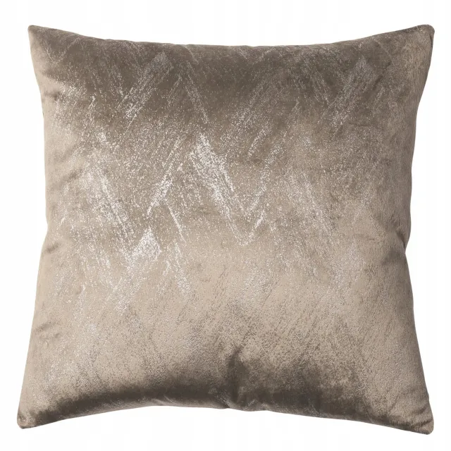 Splendid Decoratieve Kussensloop 45x45 Taupe Glamour Zilver-Goud