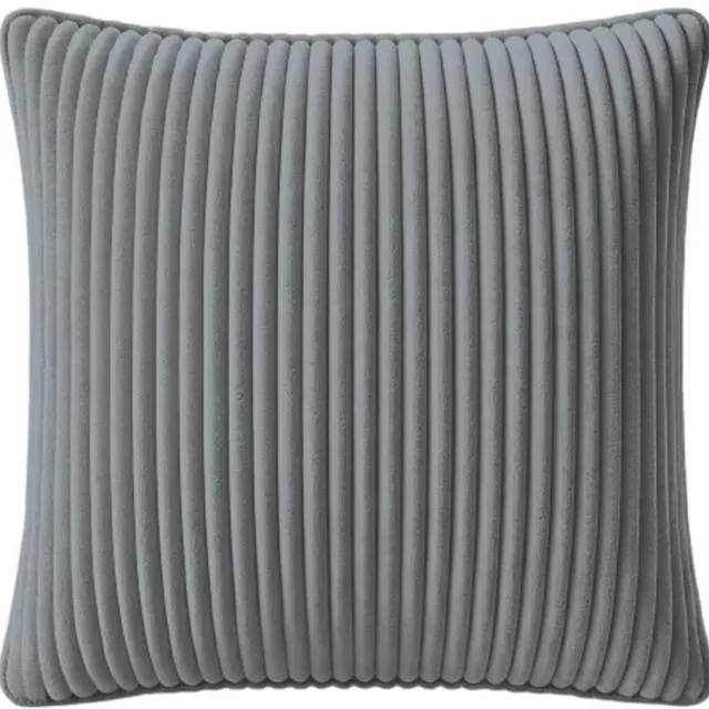 MMO-EURO Martyna Opiełka Luxe Velours Corduroy Kussenhoes 60x50cm - Grijs