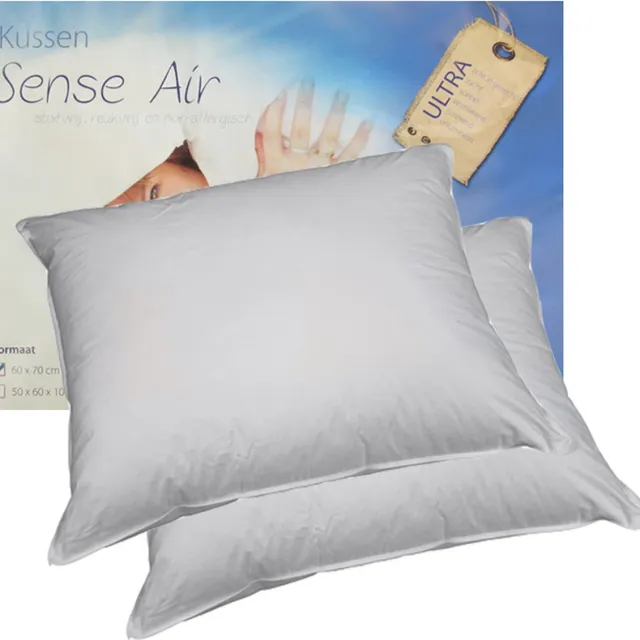 SenseAir Sense Air Hoofdkussen Set (2 Stuks) - Puntmodel - 60x70 cm Wit