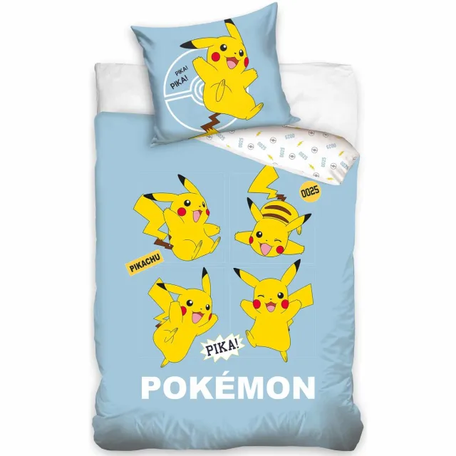 Pokémon Pikachu Dekbedovertrek Pika- 140 x 200 cm - 70 x 90 cm Multicolor
