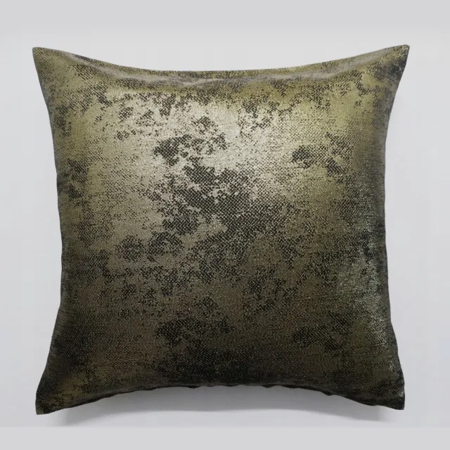 Kontrast Sierkussens 40x40cm - Goud/Zwart Marmer