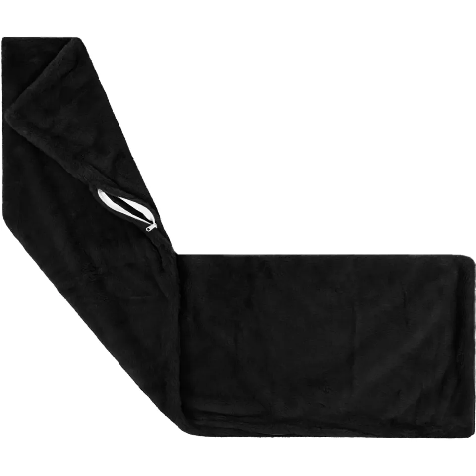vidaXL Kussensloop 2 st HEERLEN Zwart 40 x 145 cm Nep Konijnenbont, foto 4