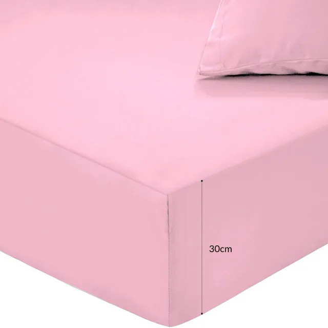 Hoeslaken - Lekker Snoozen - Katoen - Roze