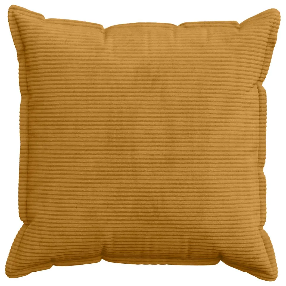 vidaXL Kussensloop 6 st HOUTEN Geel 80 x 80 cm corduroy
