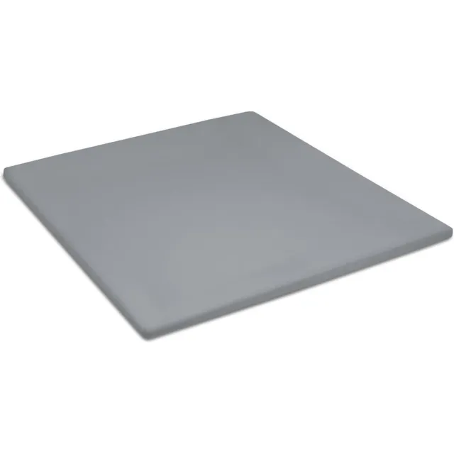 Damai Organic - Topper hoeslaken (tot 15 cm) - Bio satijn - 100x220 cm - Grijs Grey