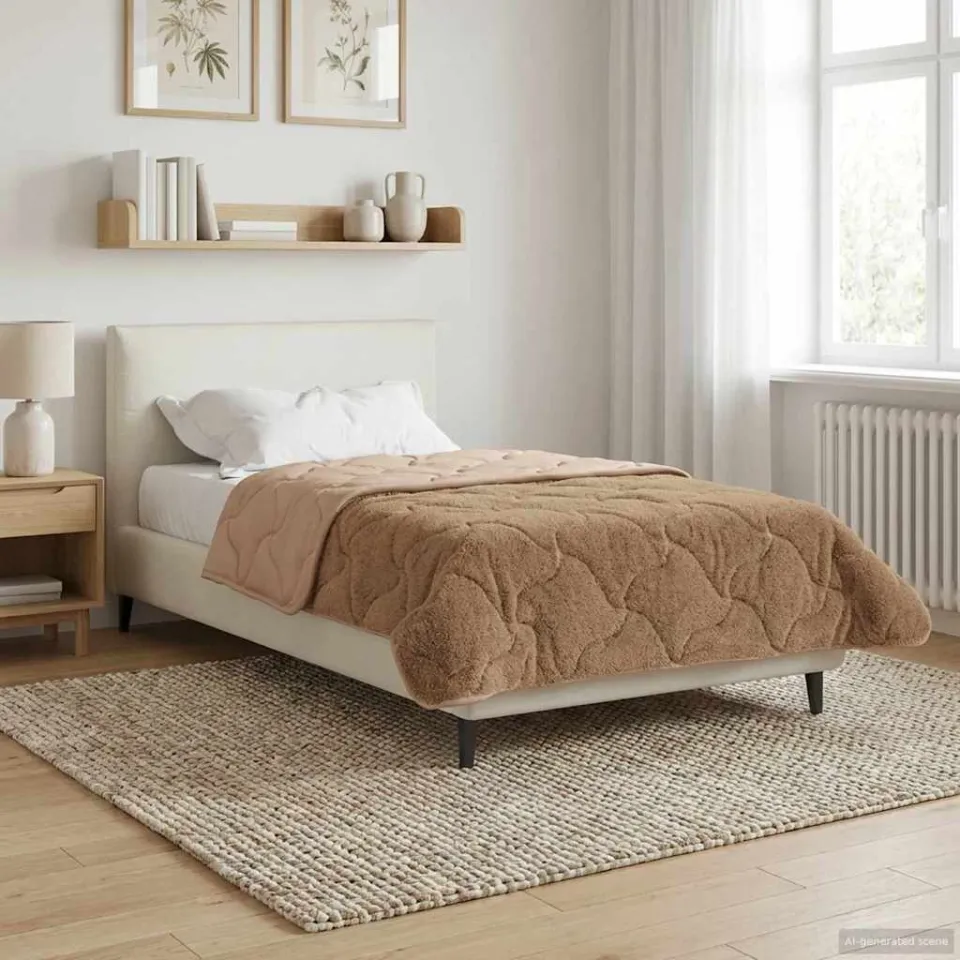 vidaXL Zomer Dekbed 140 x 200 cm Zomer taupe, foto 4