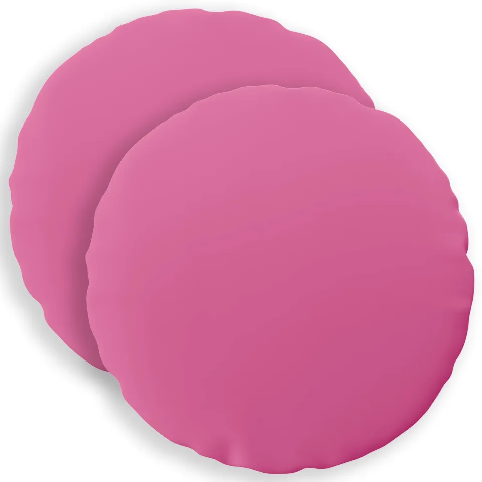 vidaXL Kussensloop 2 st HEERLEN Roze Dia. 60 cm Polyester