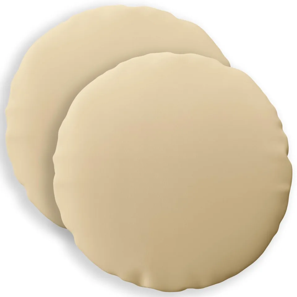 vidaXL Kussensloop 2 st HEERLEN Beige Dia. 60 cm Polyester