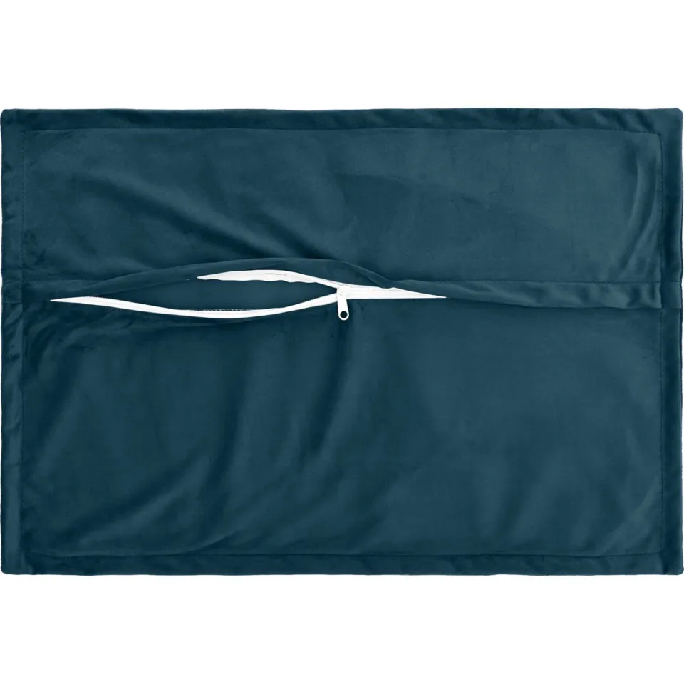 vidaXL Kussensloop 6 st HOUTEN Blauw 30 x 50 cm Fluweel, foto 4
