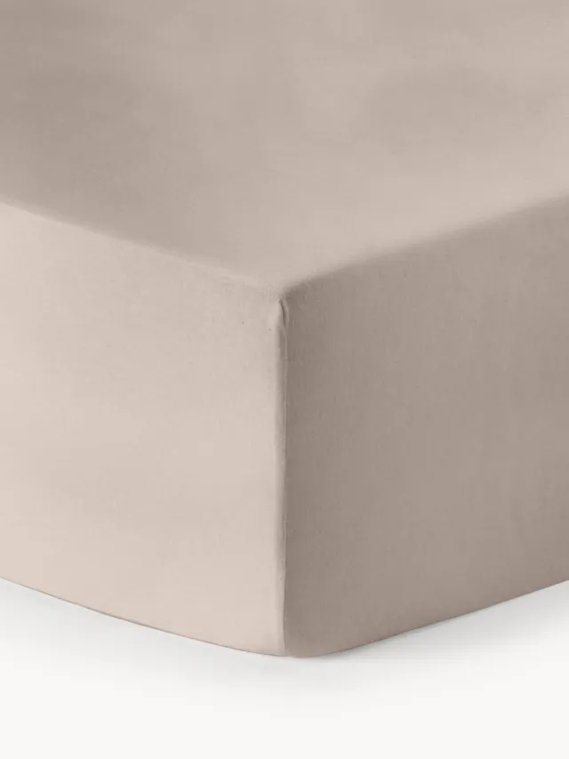 Westwing Collection Hoeslaken Biba, flanel Beige