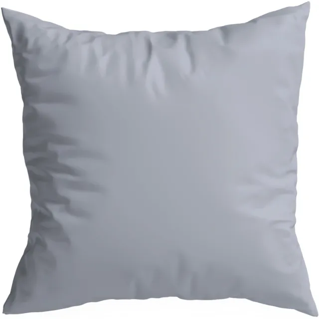 HomeView Decoratieve kussensloop 50x50 cm - Hoge kwaliteit met rits grijs