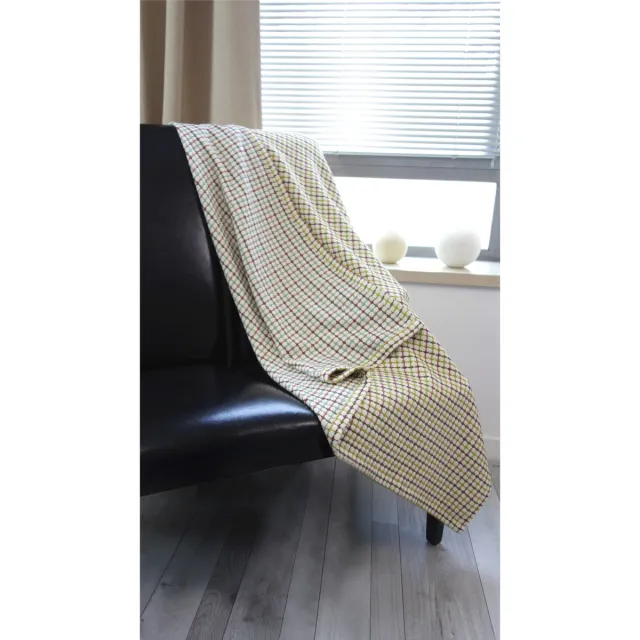 DecoByZorlu Cascais plaid geruit groen Multicolour