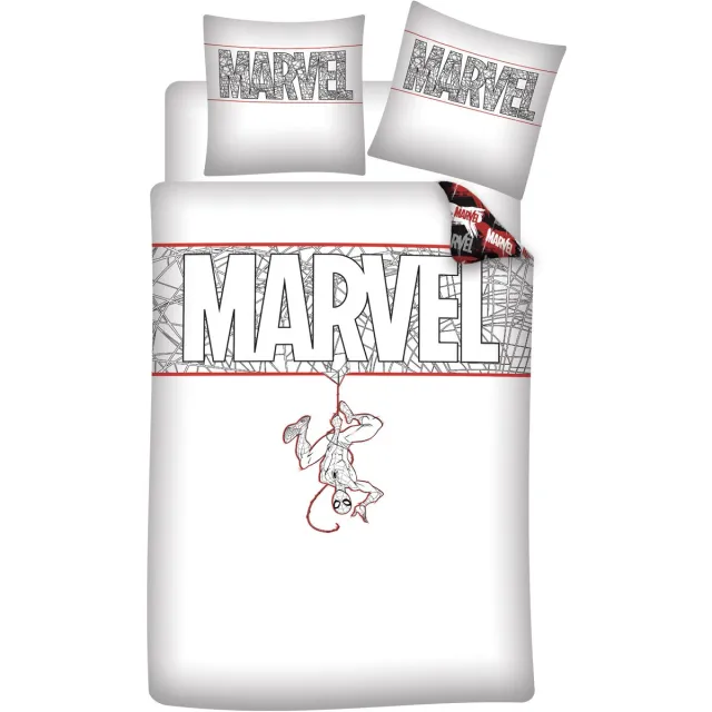 Marvel Comics Dekbedovertrek SpiderMan - Eenpersoons - 140 x 200 cm - Bio Katoen multicolor