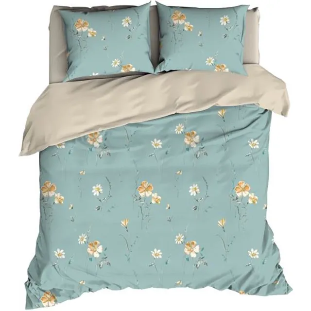 Satin D Or Satin d'Or Zabina Dekbedovertrek - Extra breed - 260x200/220 cm - Aquablue
