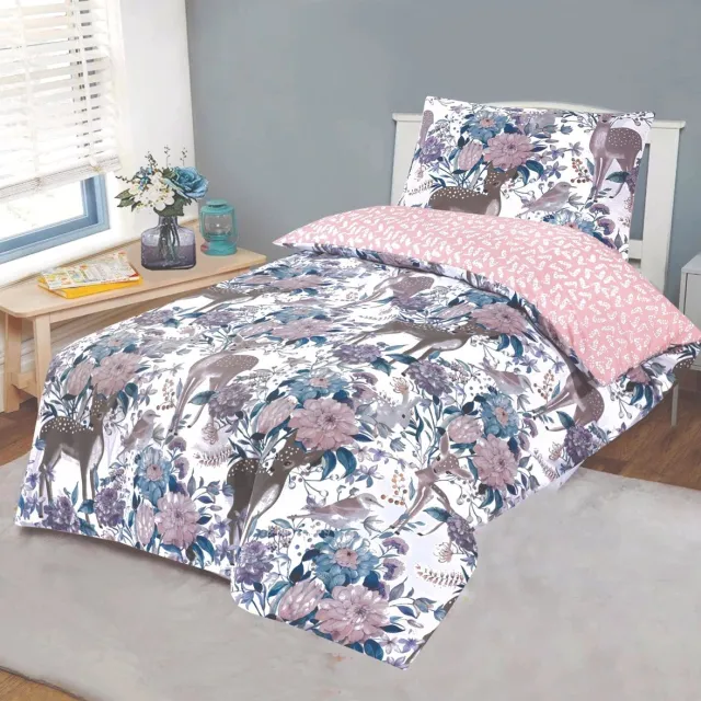 Cotton Touch Deer Flower DBO roze