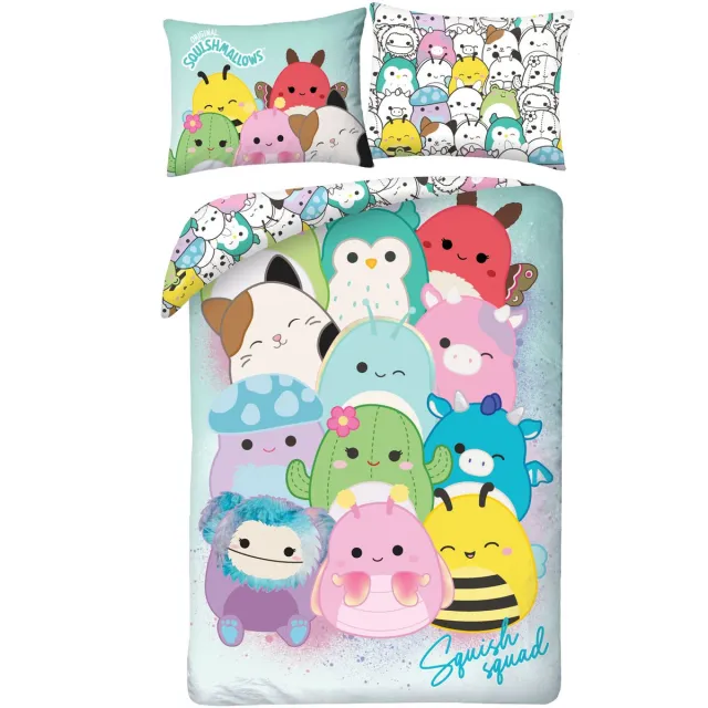 Squishmallows Squish squad Dekbedovertrek - polyester Multicolor