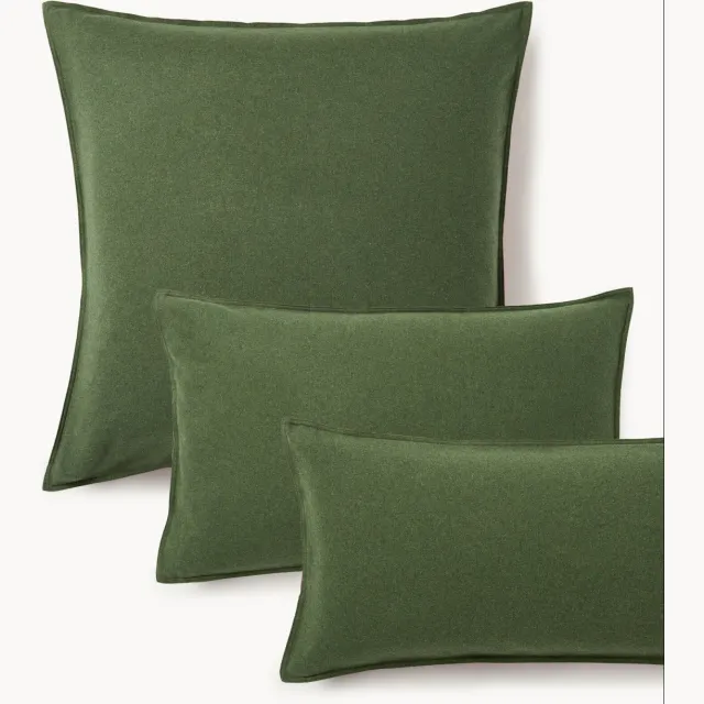 Westwing Collection Flanellen kussenhoes Katja Groen
