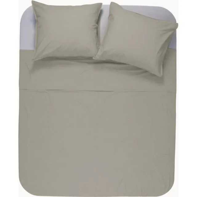 Y-not® Y-NOT - Dekbedovertrek met kussenslopen - Mat Satijn Dreamer Taupe - 2 Persoons - 200x200/220 cm