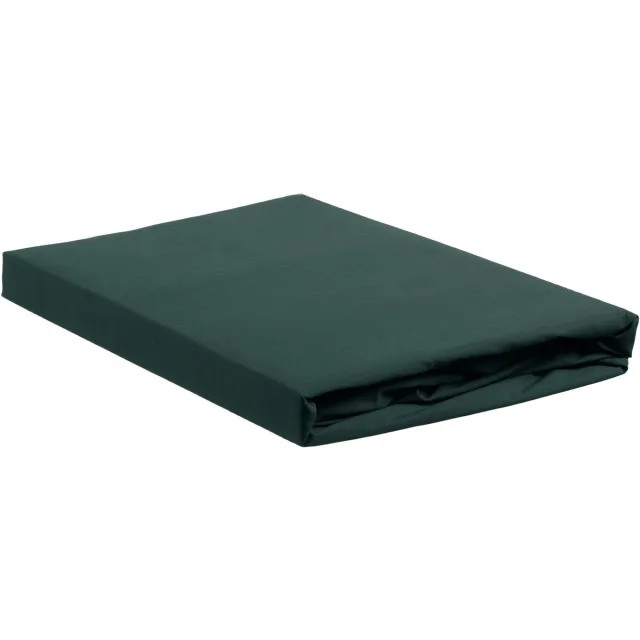 Ambiante Katoen - Splittopper Hoeslaken - 180x220 - Donker Groen