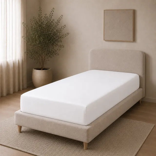 AMSTELINEN Hoeslaken 90x200 – Premium Hotelkwaliteit – TENCEL™ Lyocell Sateen – Signature White – Extra breed – Koeler Slapen, Zacht, Ademend & Hypoallergeen