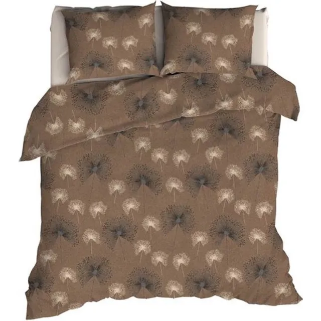 Romanette Tramonti Dekbedovertrek - Eenpersoons - 140x200/220 cm - Taupe