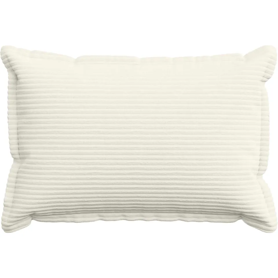 vidaXL Kussensloop 2 st HOUTEN Crèmekleurig 30 x 50 cm corduroy