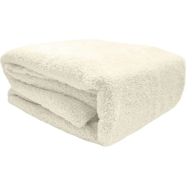 Sleeps Zachte Teddy Hoeslaken Crème - Heerlijk Zacht