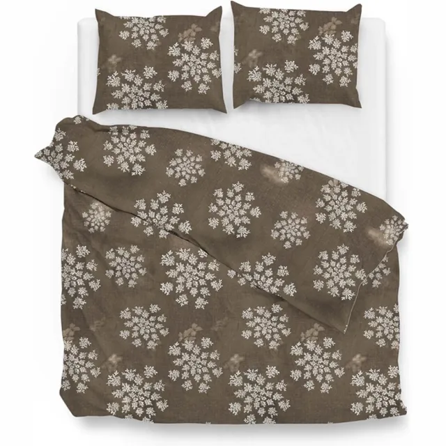Zo! Home Bassett Dekbedovertrek - Lits-jumeaux - 260x200/220 cm - Taupe