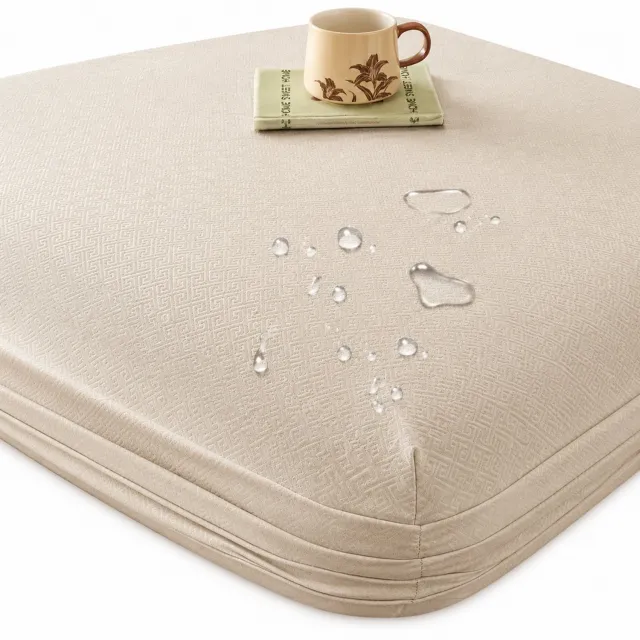 SWGOTA Waterdicht hoeslaken 200 x 220 cm - Khaki, geborstelde stof - Voor matrassen tot 30 cm hoog - 1 stuk