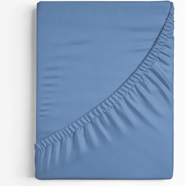 Dreamhouse Katoen Hoeslaken - 80x200 cm - Blauw - Eenpersoons