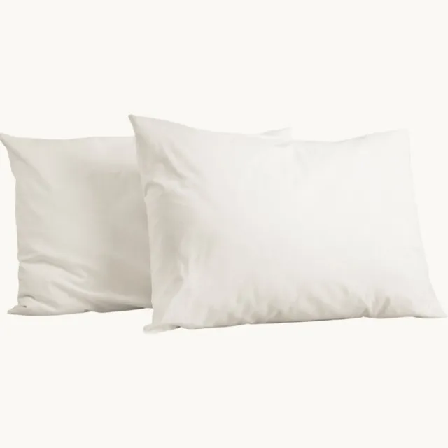 Y-not® Y-NOT Kussenslopen Set - Percal Katoen Pearl White - 60x70 cm - 2-pack - Zachte Kussenhoezen voor Comfortabele Nachtrust